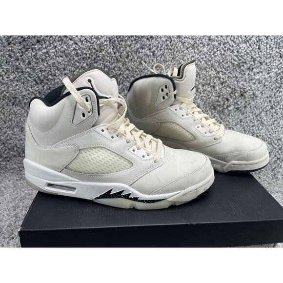 Air Jordan 5 Retro De Gs Orewood Off White Size 9.5 Preowned In Box main image 4